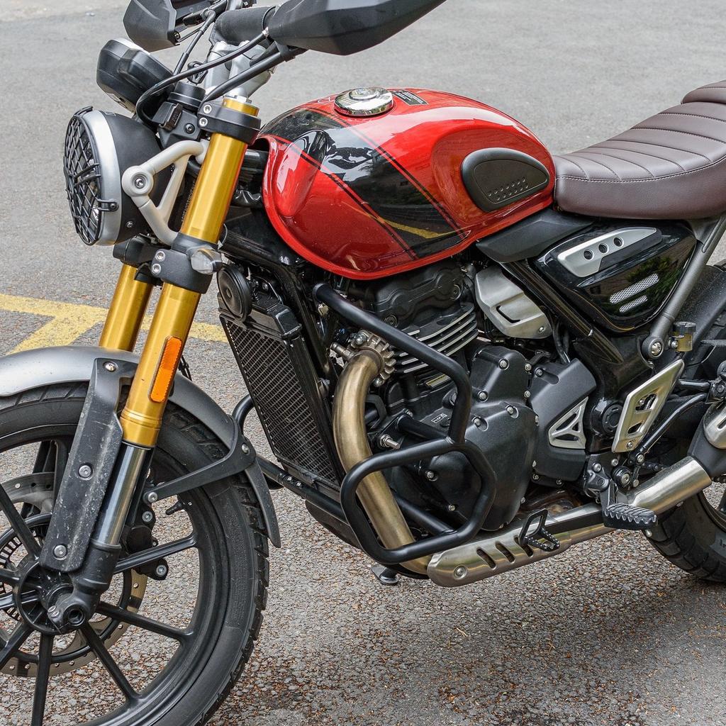 WOLFLINE Highway Crash Bars for Triumph SPEED 400 Engine Bumper for SCRAMBLER 400 X Engine Guard Fuel Tank Bars 2024-2025