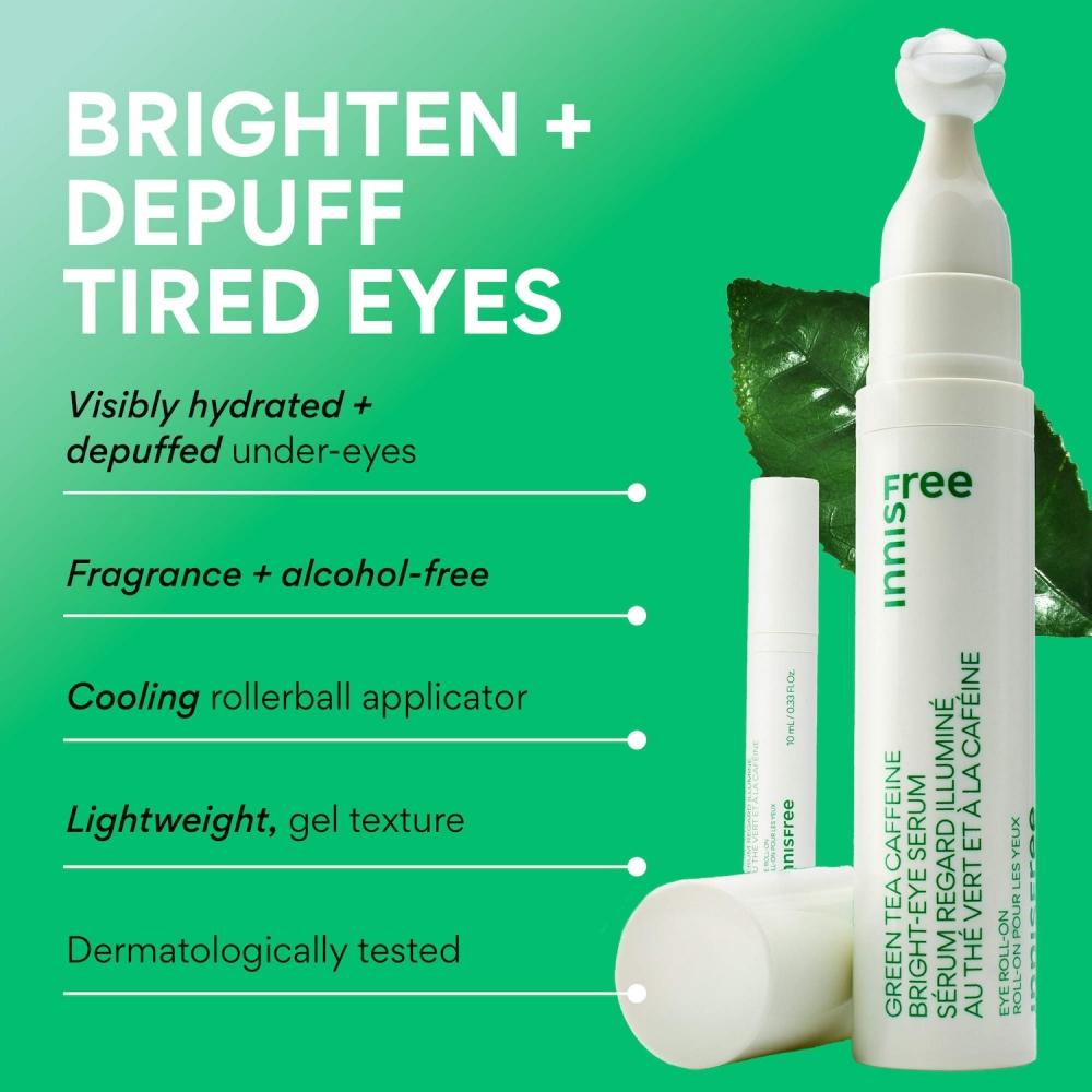 Innisfree Green Tea Caffeine Eye Serum 0.33 Oz