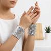 Lightweight Sequins Wrist Cuffs Adjustable Wristband Vintage Halloween Arm Cuff  Bar Stage Show