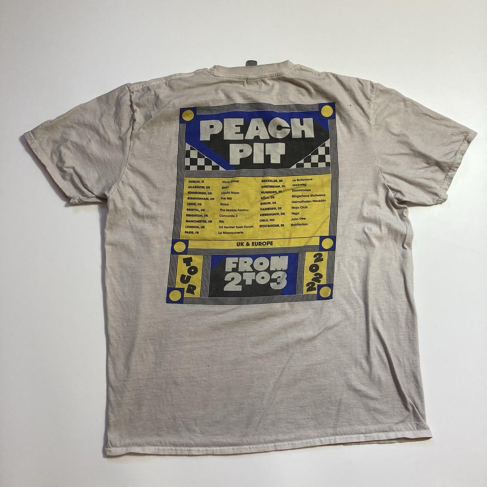 peach pit tour indie pop surf rock band tee size xl M