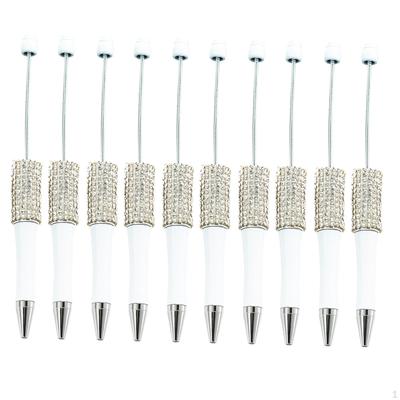 10x Bead Ballpoint Pen Assorted for Drawing Classroom Reward Journaling Pens