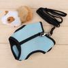 Hamster Rabbit Harness Set Small Animal Pet Safety Walking Vest With  Leash (Light Blue M)