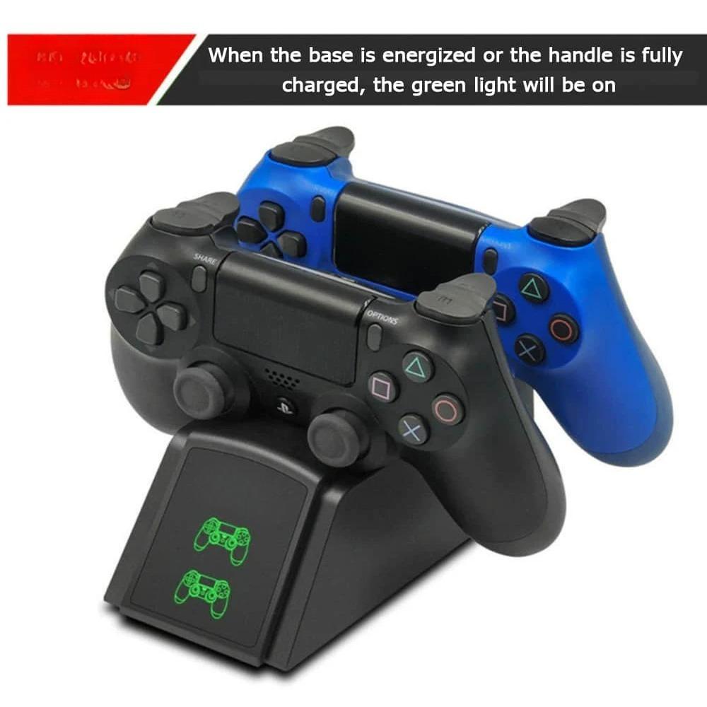 PS4 Controller Fast Charging Dock Station Dual Charger Stand with Status Indicator for Play Station 4/PS4 Slim/PS4 Pro