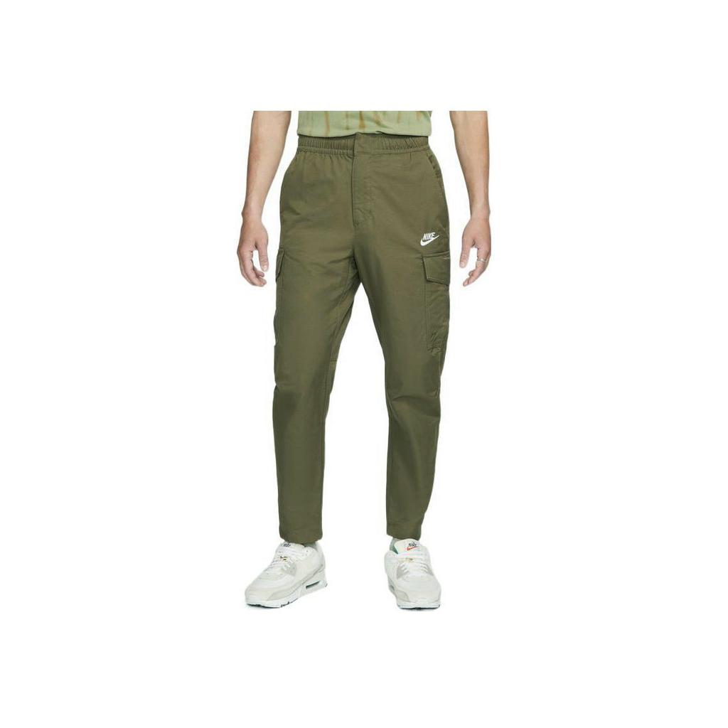 Nike Sportswear Utility Plain Weave Lining-Free Straight-Leg Casual Pants Men Bottoms Green DD5208-222