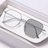 Metal-Frame Photochromic Anti-Blue Light Myopia Glasses Ultra-Lightweight Comfortable Eyeglasses Minus Diopter 0 To -4.0