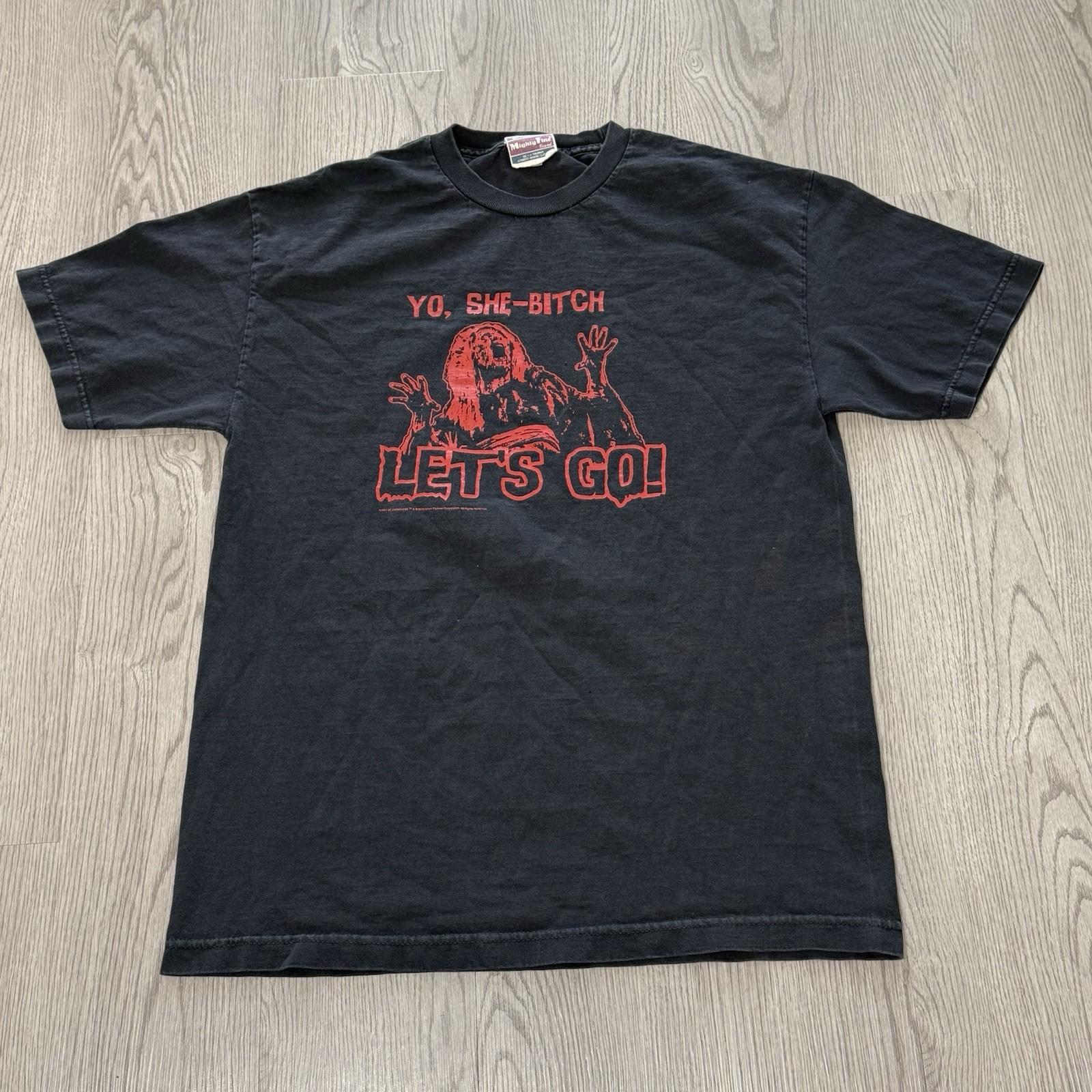Vintage Y2K Army of Darkness Evil Dead Black Tee Movie Promo Large Horror XL