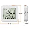 aninako Digital Clock, Splash-proof and Waterproof, Timer, Thermometer, Hygrometer, Digital TabletopWall Mount, Alarm Clock, LCD Display, Bathroom