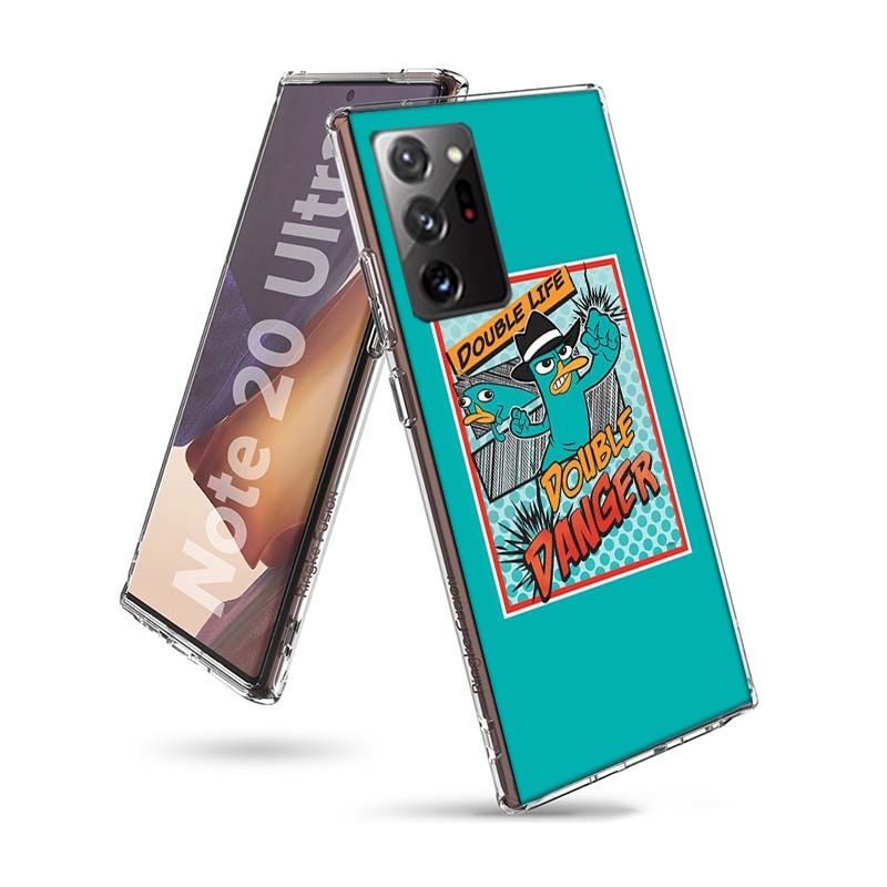 Cartoon Perry The Platypus Phone Case for Samsung A55 A35 A25 A15 A07 A05S A16 A17 A26 A36 A37 A56 A57 Galaxy Note 20 10 A50S A7