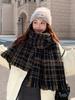 Women Winter Vintage Knitted Scarf Headscarf Ladies Men Casual Preppy Plaid Warm Scarve Mujer Male Foulard Wrap Shawl New Unisex