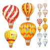 4Pcs/Set Hot Air Balloon Wall Decoration Farmhouse Rustic Wooden Balloon Wall