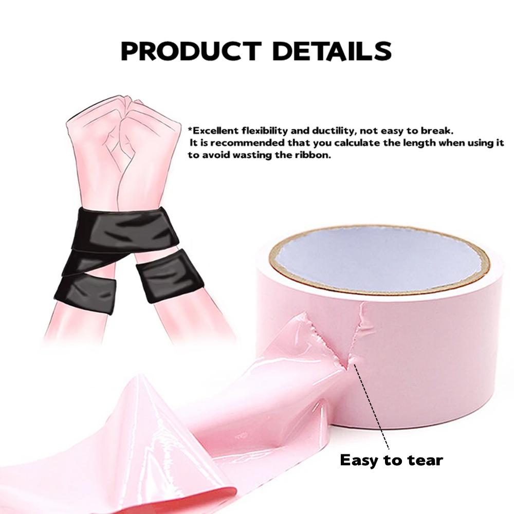 Adult Sex Toys Bondage Tape for Women Couples Sex Restraint Bondage Adsorption Duct Tape Static Electrostatic Binding Props