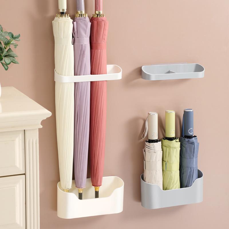 Japanese-Style Wall-Mounted Umbrella Stand for Home and Commercial Entrances