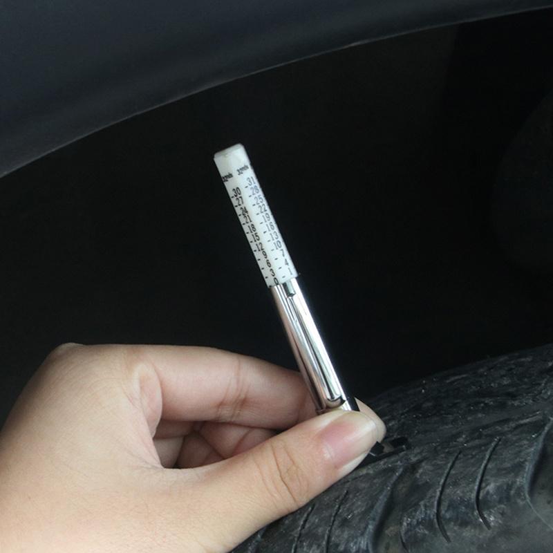 Misuratore di Profondità del Battistrada per Pneumatici Auto Portatile Strumento Diagnostico Ruote Auto Indicatore di Colore