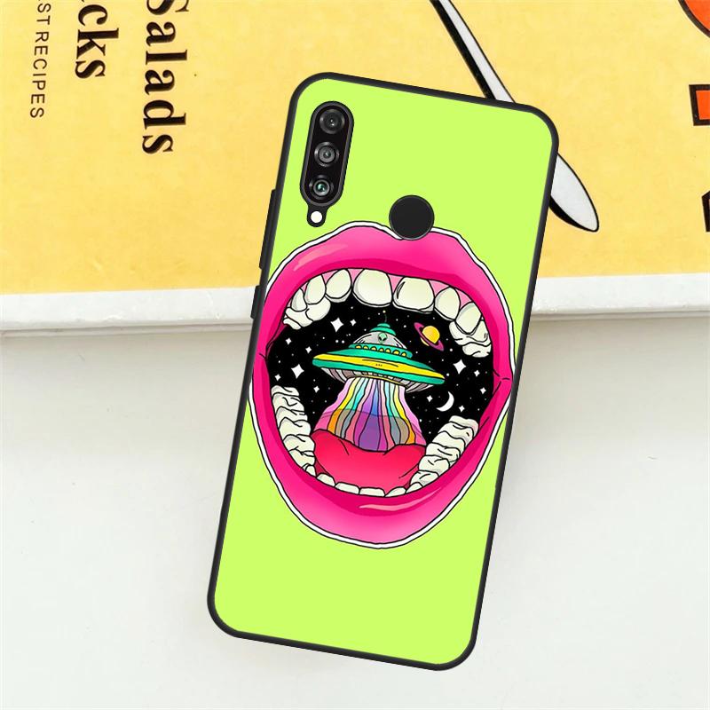 Aesthetics Cartoon Alien Space For Huawei Nova 9 10 SE 7i 8i 11i 12i 12s Y73 Y72 Y61 Y91 Y90 Y70 P30 P40 Lite Y60 Pro Case