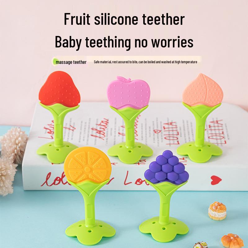 3D Fruit Silicone Baby Teething Stick 