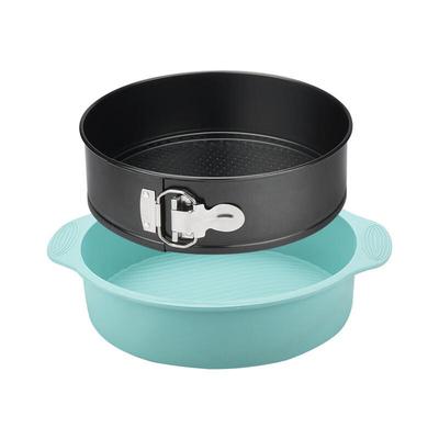 Round Springform Baking Pan with Silicone Mold