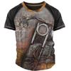 Vintage Motorcycle T Shirts For Men 3d Print Graphics T-shirts For Men Short Sleeve Male Motorcycle Shirts Tee Tops Streetwear
