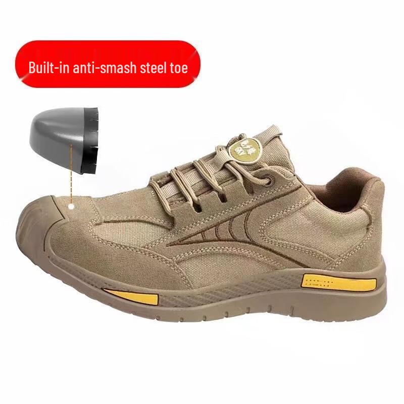 HUIZUMEI Men s Canvas Safety Shoes 35