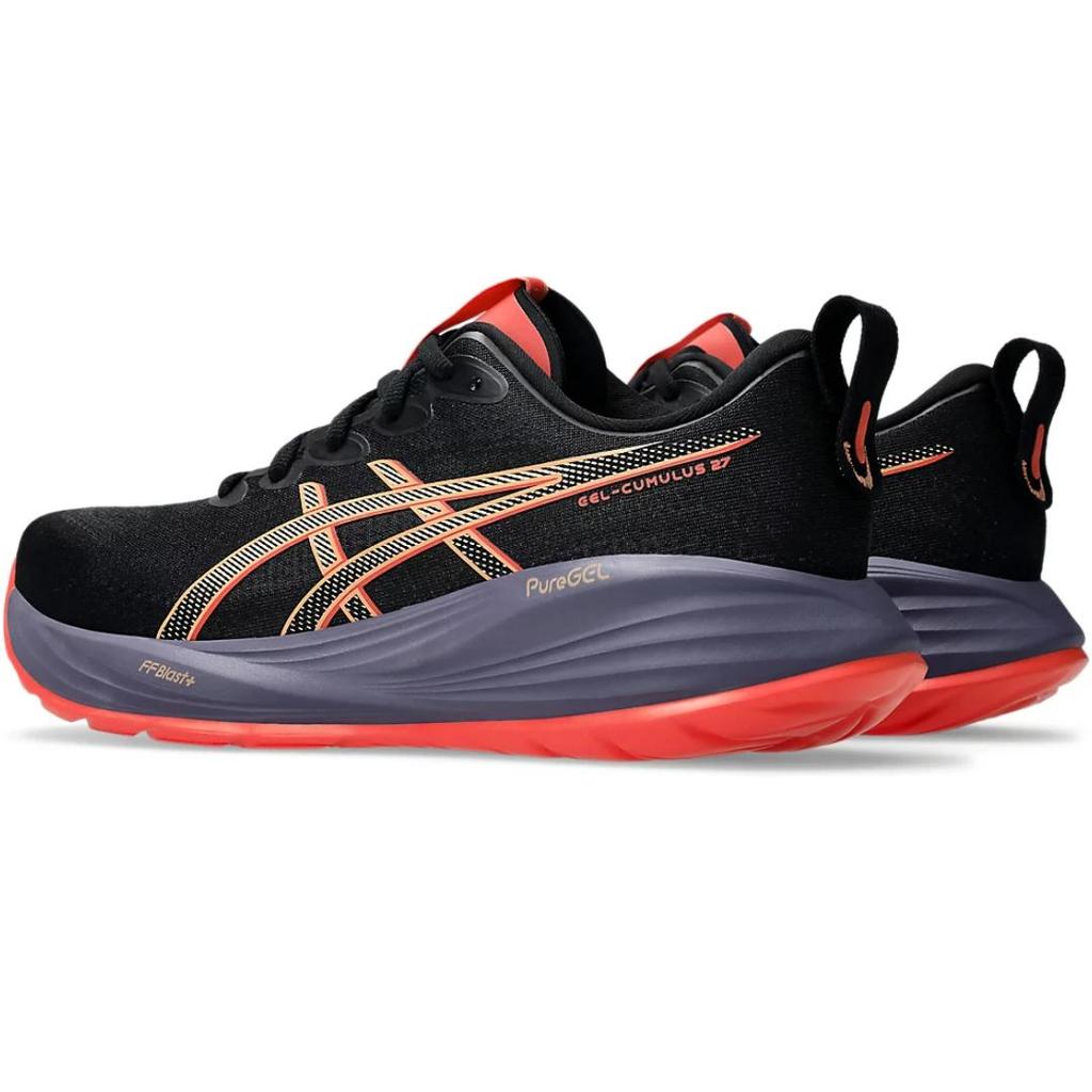 ASICS Gel-Cumulus 27 Men Black Coral Reef Running Shoes 1011B960-001