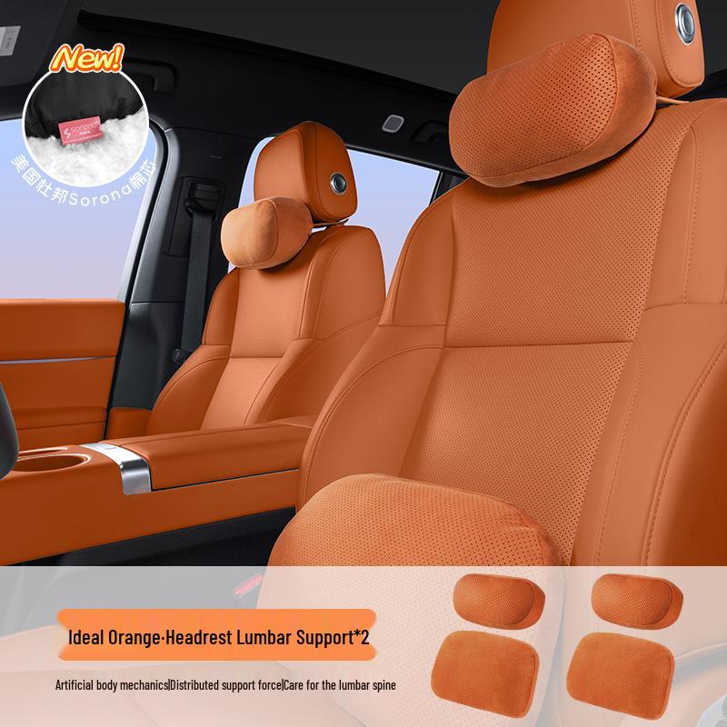 Ideal Car Headrest: i6i8/L6L7L8L9 MEGA Neck and Lumbar Support Cushion