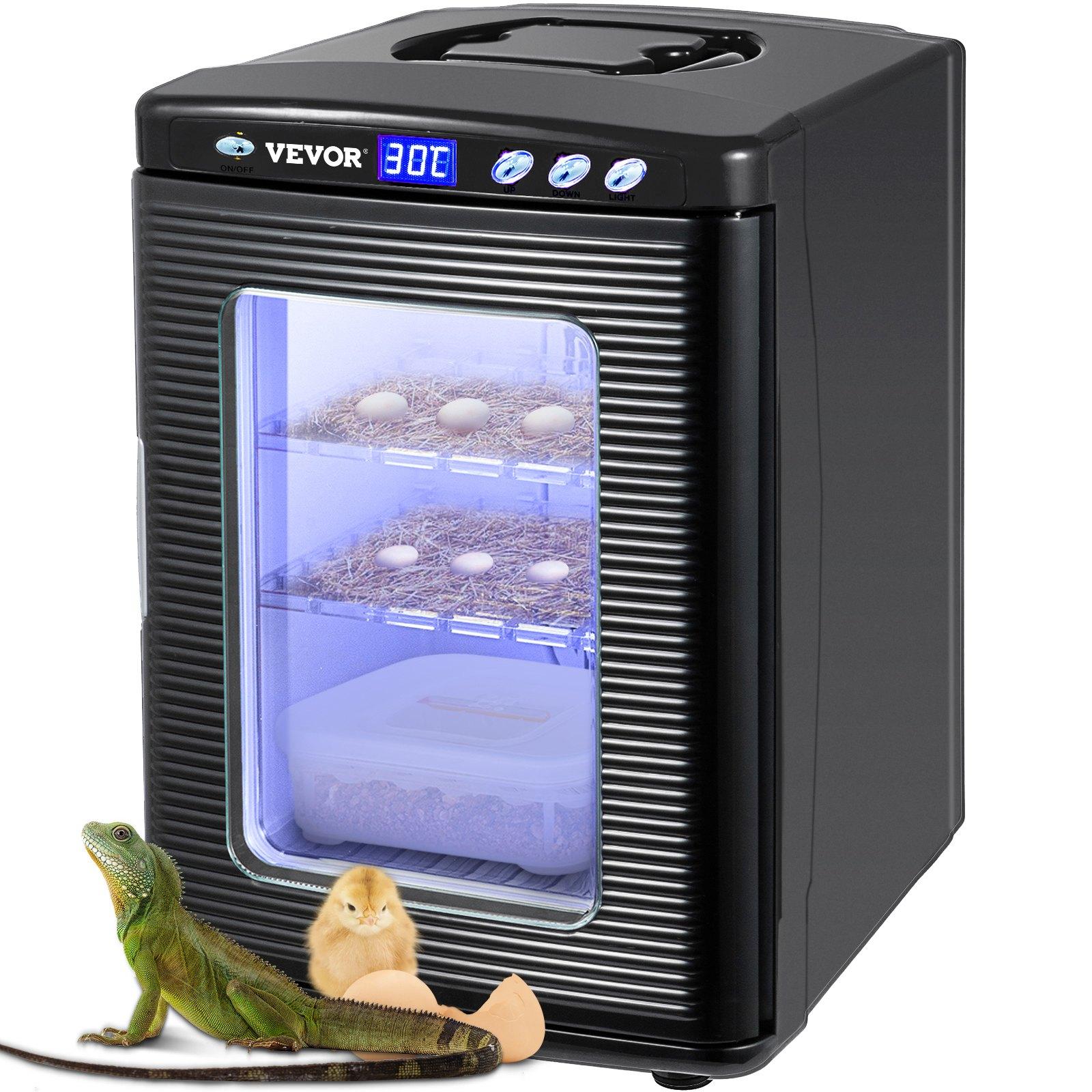 VEVOR Black Reptile Incubator 25L Scientific