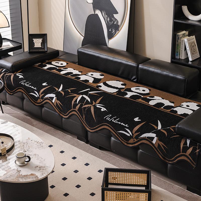 Light Luxury High-End Sofa Cushion  New Retro Style Four-Season Universal Non-Slip Leather Sofa Seat Cushion Autumn And Winter