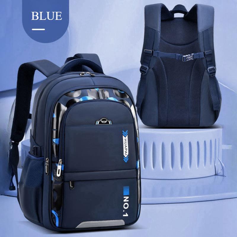 Trendiger mehrschichtiger Grundschulranzen mit hoher Kapazität für Mittelschüler der 3.-6.-9. Klasse, Büchertasche, leichter wissenschaftlicher Kinderrucksack mit Wirbelsäulenschutz