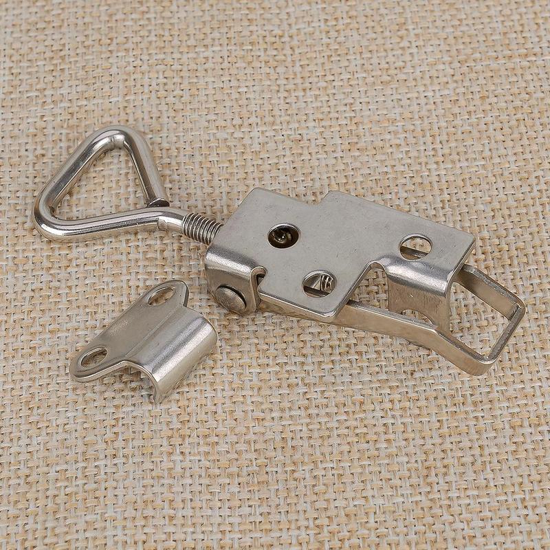 1Set Small Stainless Steel Marine Toggle Latch Buckle With Keyhole Fastener Clamp