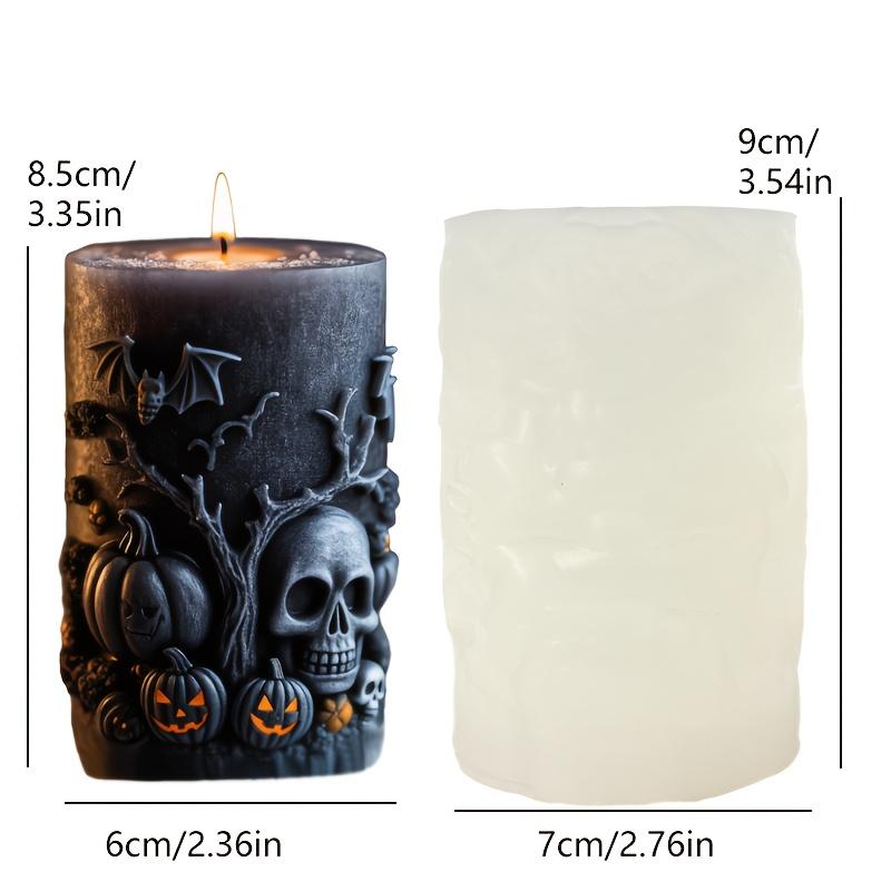 Pumpkin Shape Dragon Relief Candle Silicone Mold Wings Dragons Pumpkin Candle Mould Resin Plaster Molds Halloween Gift