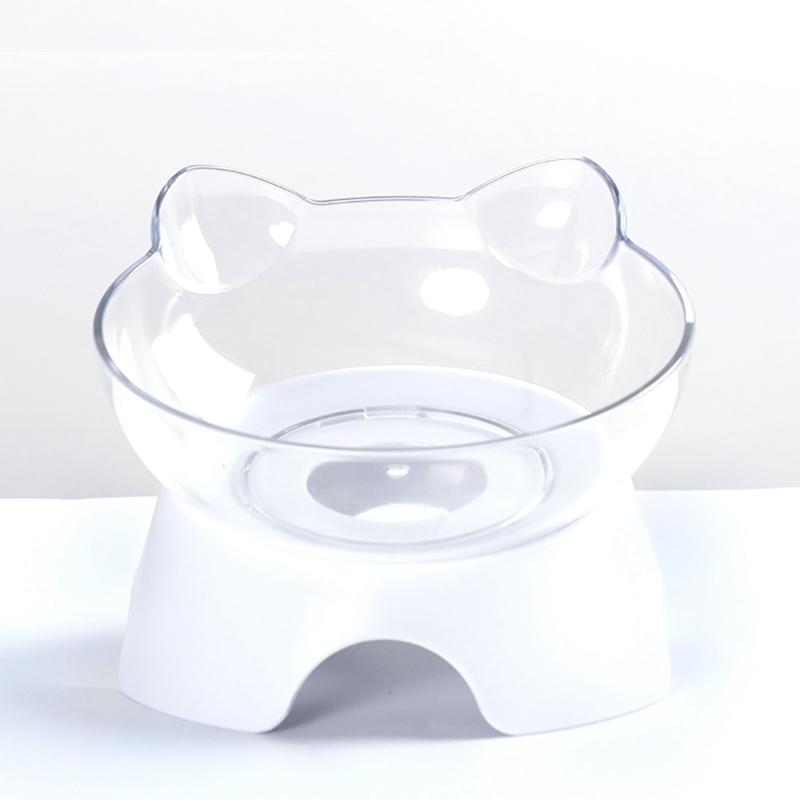 

Cat Double Bowls Non-Slip With Raised Stand Pet Food Water Bowls For Cats Dogs Feeders Pets Supplies Products Accessories Double синий