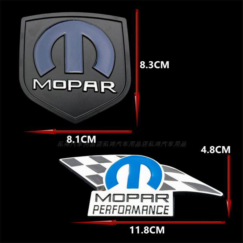 3D kovový Mopar Performance znak na auto Samolepka Styling auta Pro Dodge Ram Charger Chrysler Cherokee Autodoplňky