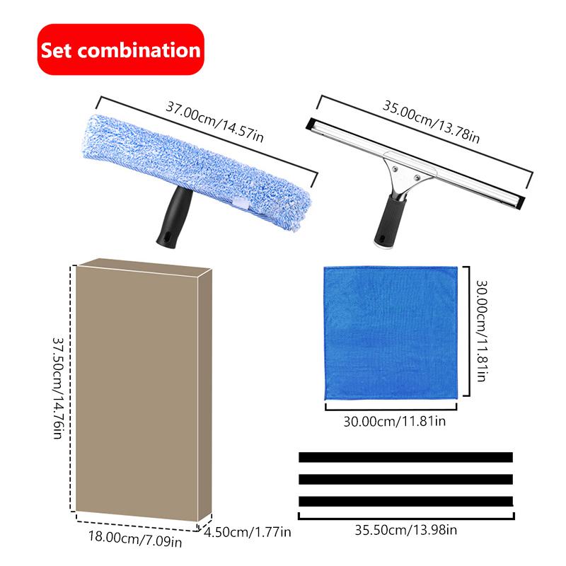 1pc Household Cleaning Scraper Glass Scraper Bathroom Car Glass Wiper Window Glass Cleaner Handheld Water Removal Glass Scraper