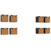 Wall Mounted TV Shelf 8 Pcs Black Oak 30.5 X 30 X 30 Cm