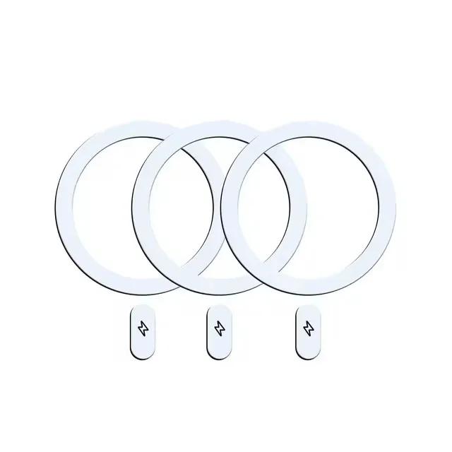 1/5 ks kovové nálepky kroužky univerzální bezdrátová nabíječka magnetické kroužky držák mobilního telefonu do auta železný plech pro iPhone 14 13 12