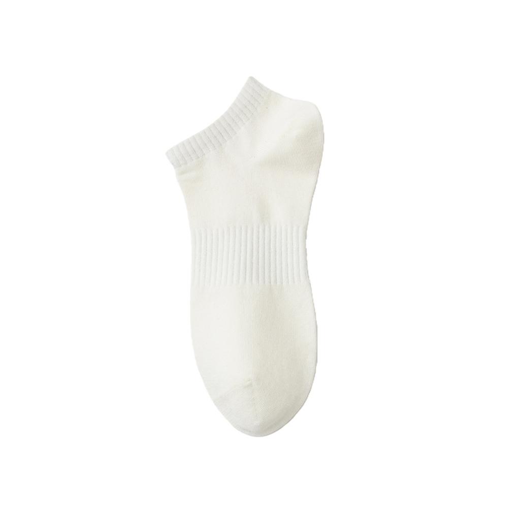 Long-staple Cotton Men's Solid Color Antibacterial Fitted Breathable Cotton Socks for All Seasons, Casual and Breathable Black Socks