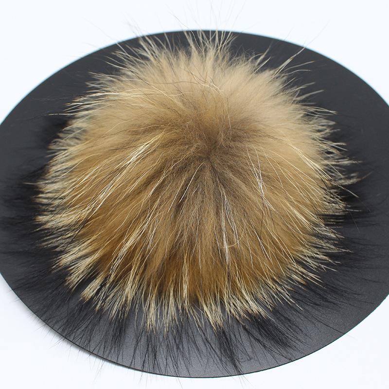 Low Price Fox Hairball 13Cm Real Hairball Pendant Wool Hat Special Fur Big Raccoon Hairball