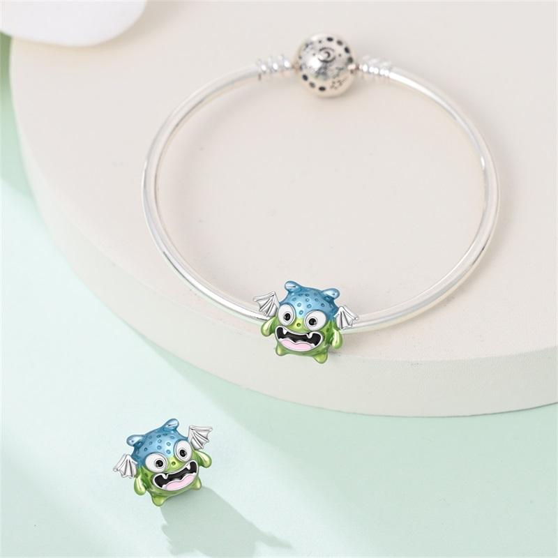 Copper Color Little Koala, Elephant, Monster Charms Beads Fit 3Mm Original Bracelets Diy Birthday Jewelry Gift