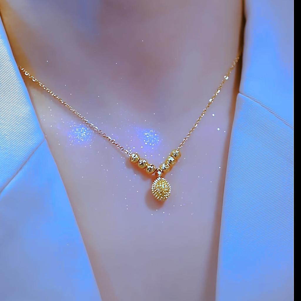 Durian pendant necklace new women's fashion high-end design sense niche light luxury collarbone chain