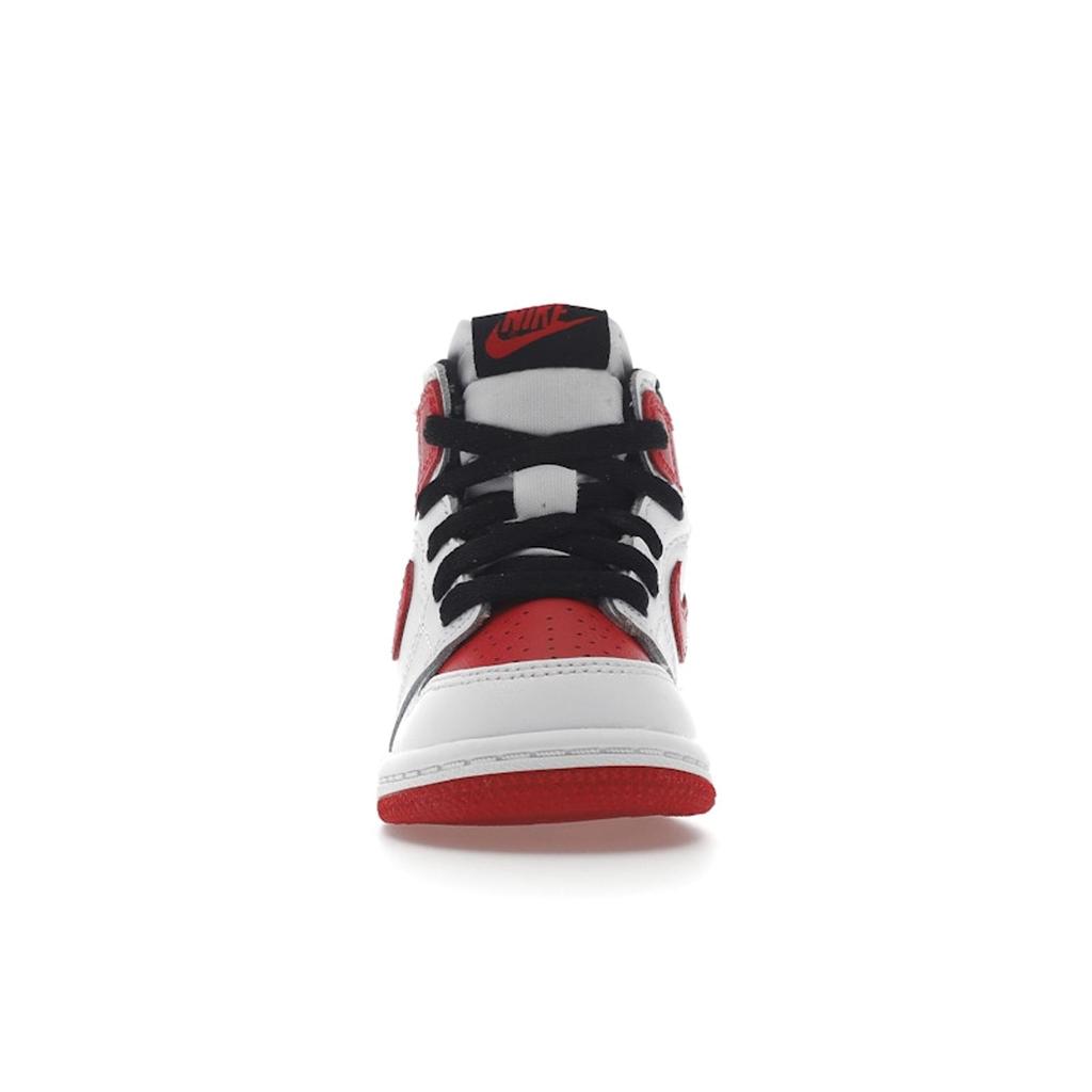 Air Jordan 1 Retro High OG TD Heritage Baby Sneakers Red White University-Red AQ2665-161