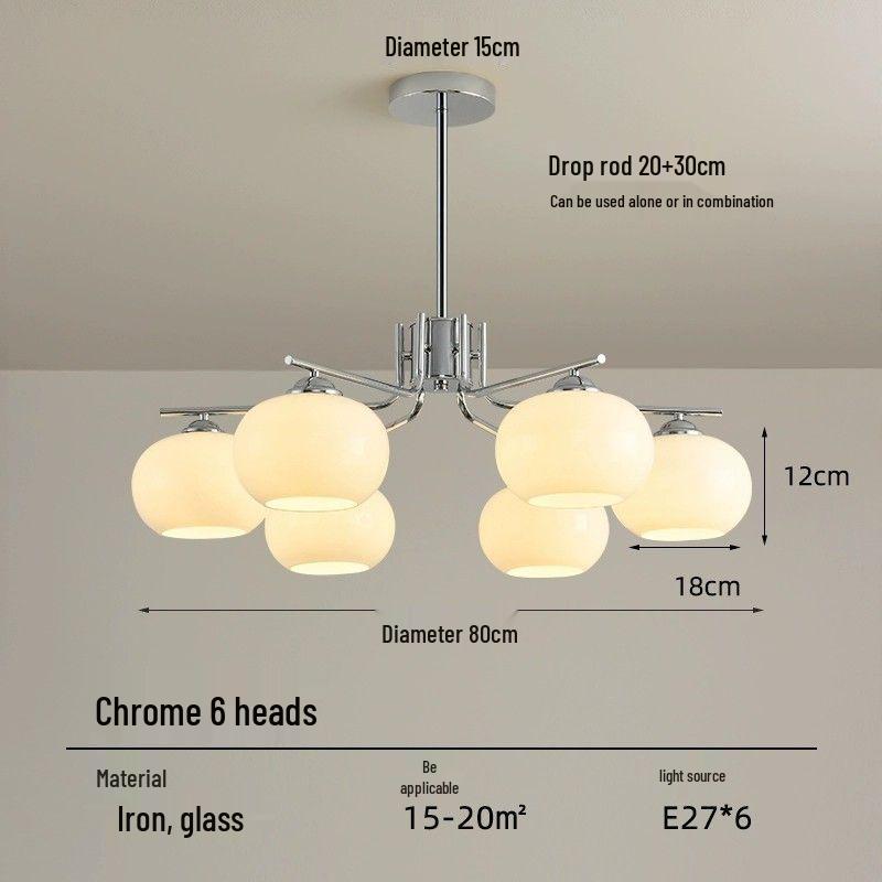 Modern Nordic Cream Chandelier - Luxury Living Room & Restaurant Lighting