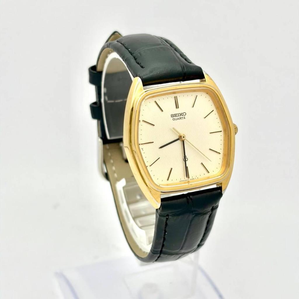 [New Battery] SEIKO Men's Watch Gold Hexagonal 6431-5100 1D0816 New Belt