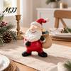 Christmas Party Table Centerpieces Santa Claus Resin Ornament, Hand Painted Festive Figurine, Vintage Durable Decor for Window Display Style