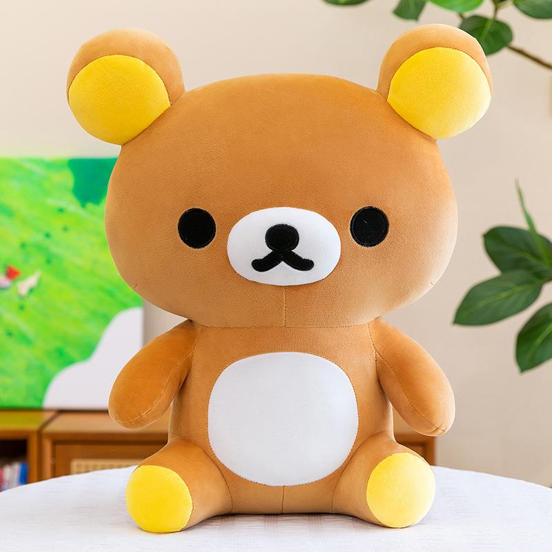 304050Cm Rilakkuma Pluche Speelgoed Beer Gevulde Pop Zacht Cartoon Schattig Kussen Comfortabele Woondecoratie Verjaardagscadeau Voor Volwassene 40cm