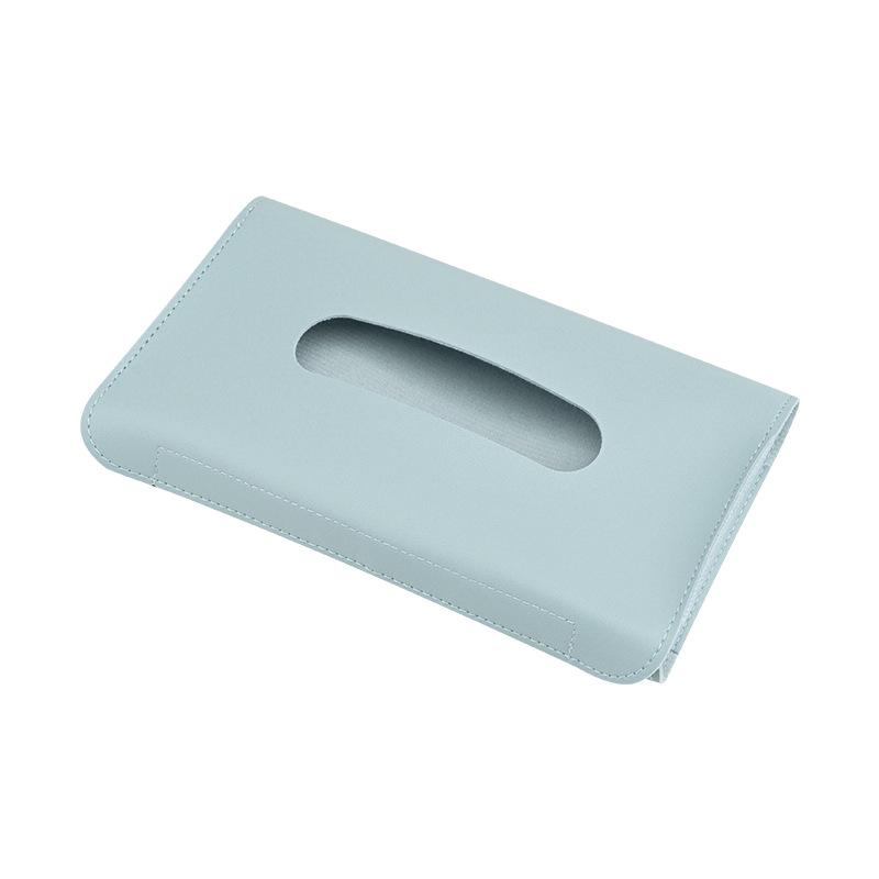 Diamond-Inlaid Leather Car Tissue Box Visor & Seat Back Holder
