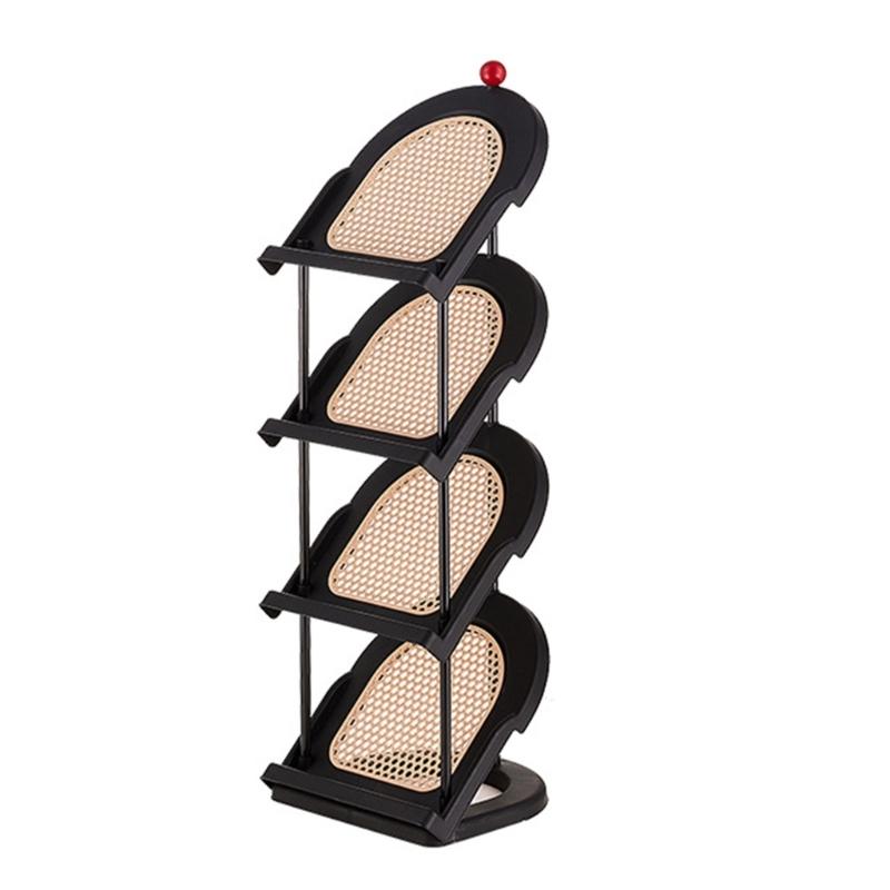 Multi Layer Slanted Insert Design Footwear Rack Easy Access Organized Placement Solution Vertical Shoe Rack