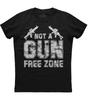 Keine waffenfreie Zone Patriotisches Unisex Schwarzes T-Shirt