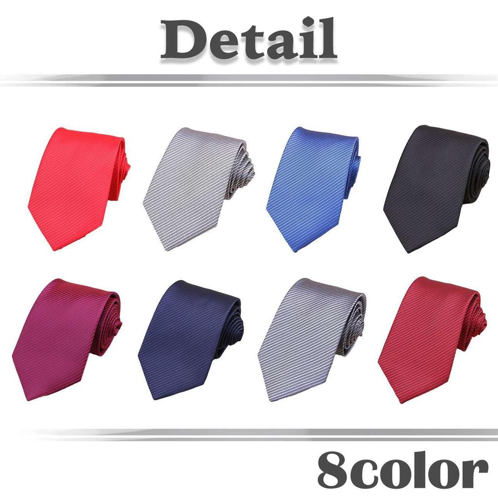 [White Fang] Simple Formal Tie, Polyester, Business, Stylish, Men's NC131 (Dark Gray)