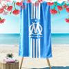Asciugamano da Spiaggia Stampa Olympique de Marseille, Asciugamano Grande Morbido Asciugatura Rapida per Spiaggia Campeggio Nuoto
