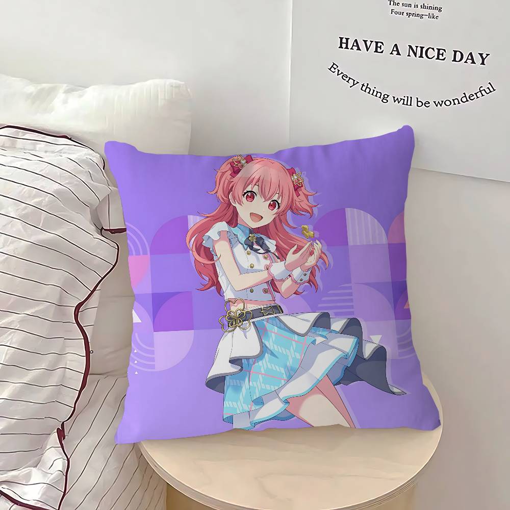 A-Airi Momoi Cartoon Cushion Cover Pillowcase Upholstery Sofa Throw Pillow Home Decor Pillowcas