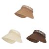 Summer Wide Brim Straw Hat With Sun Protection For Beach Vacation And Relaxation